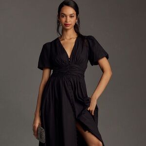 Katerina Button Front Dress Black XL – Worn Once